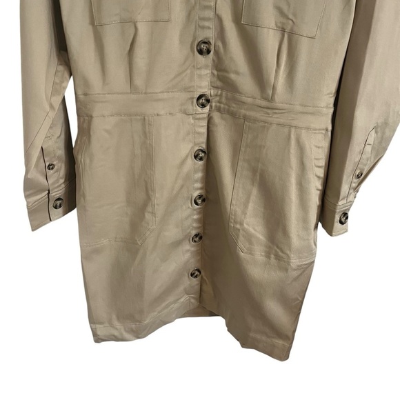 11 HONORE Teedra Mini Long Sleeve Shirt Dress - Picture 6 of 11